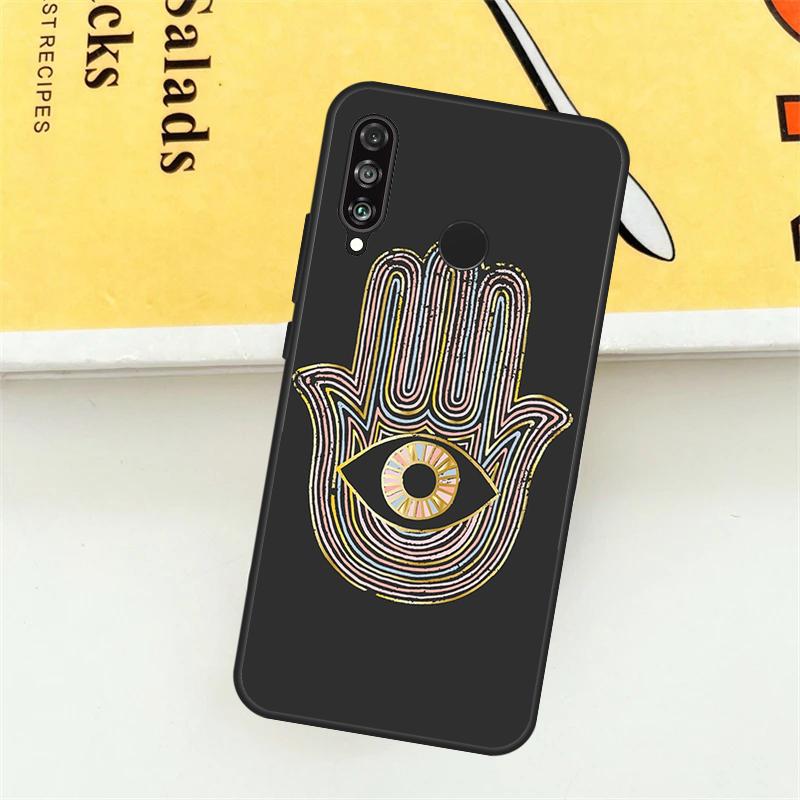 Evil Eye Hamsa For Huawei Nova Y61 Y73 Y70 Y72 Y60 Y90 Y91 7i 8i 11i 12i 12s 9 10 SE P20 P30 P40 Lite Case