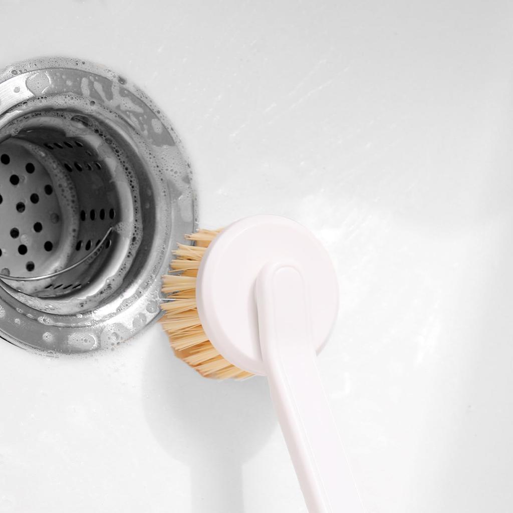 ZASA Kitchen Brush with Handle Removes stubborn stains Easy to use Pot Brush Frying Pan Cleaning Brush Frying Pan Scrub Kitchen Brush Kitchen Supplies