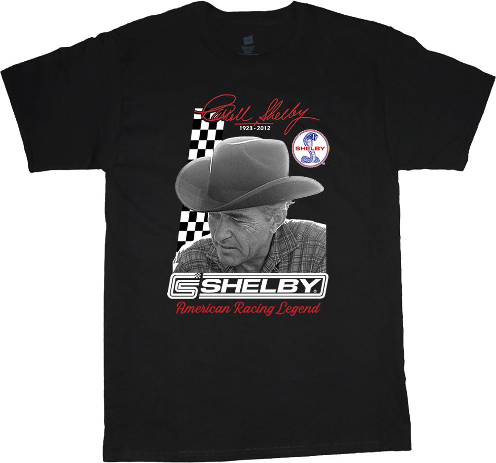 Carroll Shelby Cobra Ford Mustang T-shirt Mens Graphic Tees Clothing Car Guy S