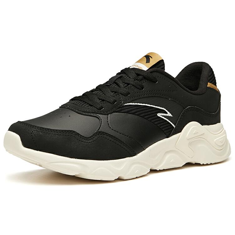 Anta Breathable And Lightweight Low top Running Shoes Men's Black White Fashion 112015570-1