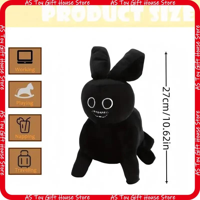 Roblox Forsaken Gubby Plush Black Rabbit Soft Cuddly Stuffed Doll Collectible Toy For Game Fans Birthday Holiday Home Gift Decor