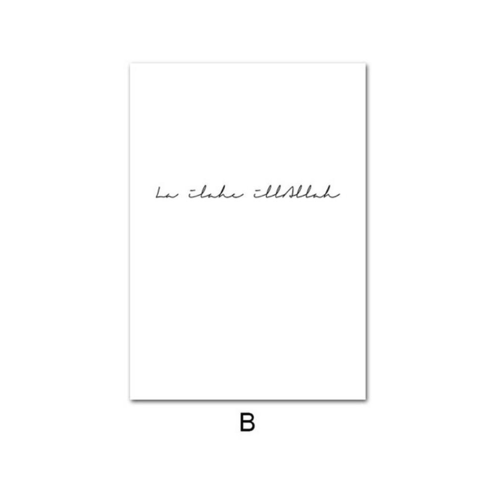 Schwarz-Weiß-Kunst-Leinwand-Malerei, ungerahmt, Buchstaben, Stift, Feder, bedruckt, Wandkunst, Bilder, Wohnzimmer-Dekor, Wohnkultur, Leinwandkunst, ohne Rahmen