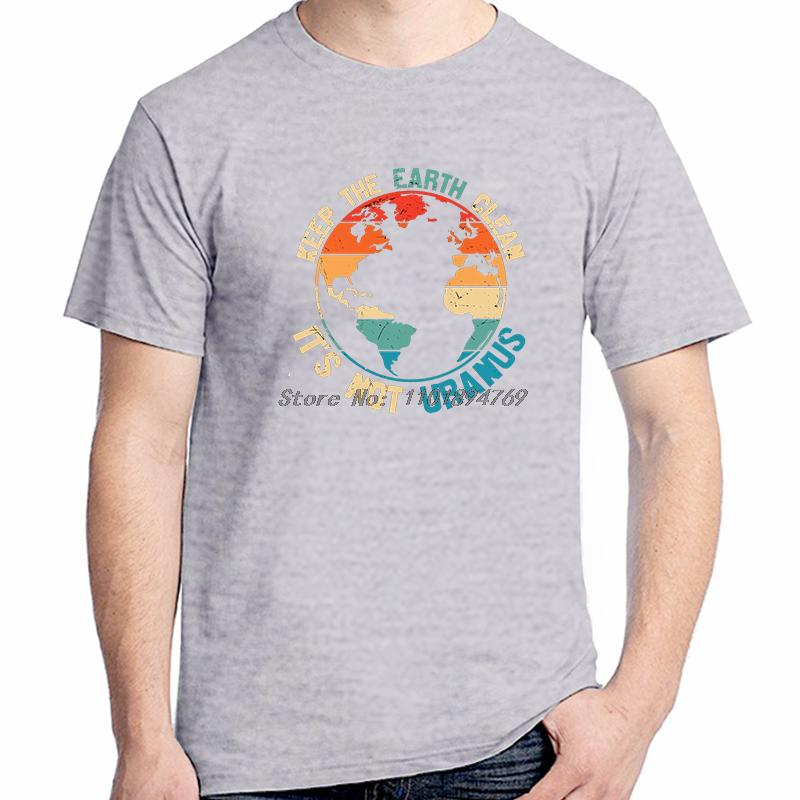 Keep The Earth Clean Fashion Graphic T Shirts Cotton Short Sleeve Tshirts Summer Streetwear Unisex Breathable Printing T Shirt