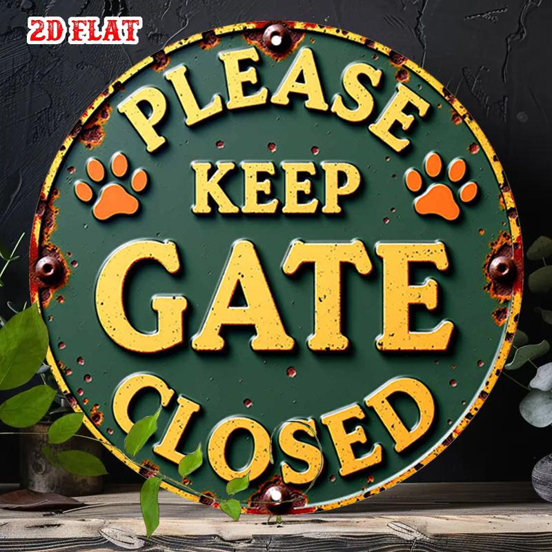 High Definition Iron Painting Spanish La Casa Es Del Gato Black Cat Round Metal Sign for Pet Lovers Home Decor