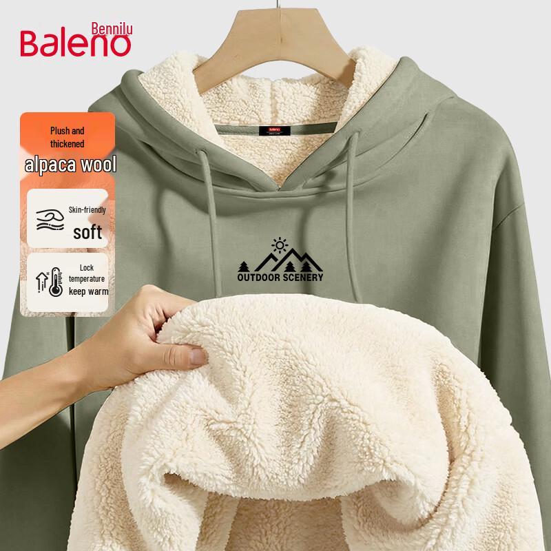 Baleno Men s Heavyweight Fleece-Lined Hooded Sweatshirt 3XL