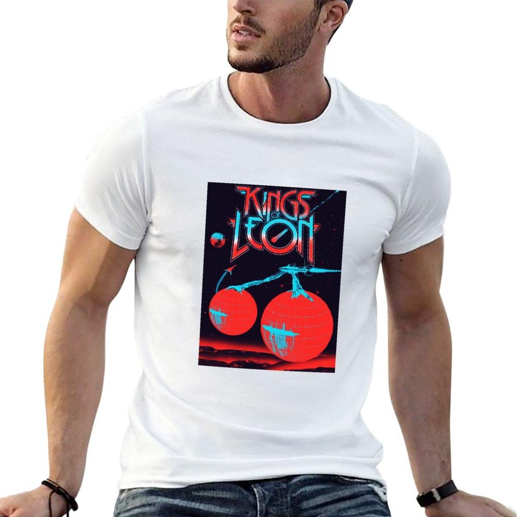 Kings Of Leon Is An American Rock Band Tshirt Black Cotton Tshirt Plain For Unisex Package Unisex T Shirts Cotton Tshirt