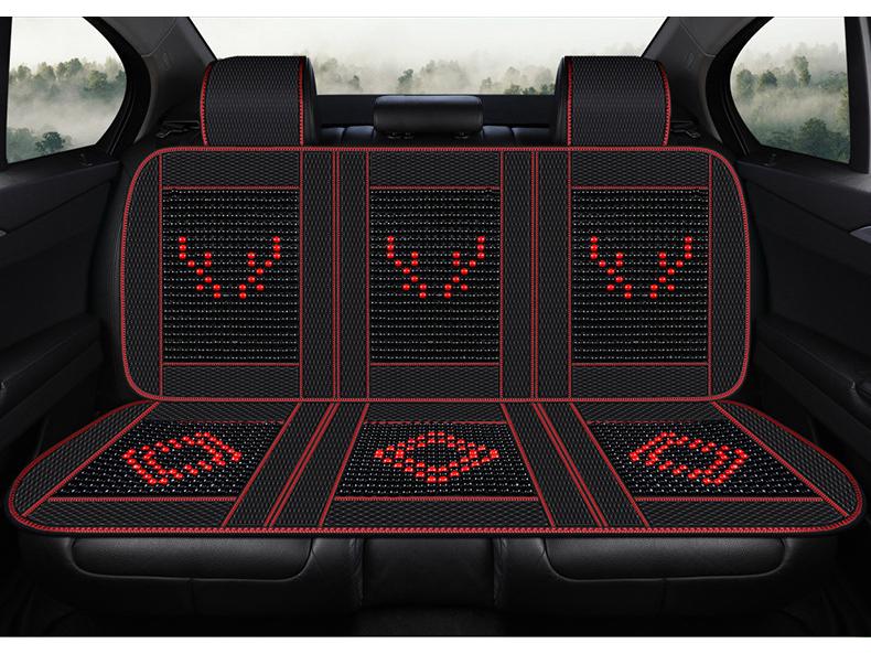 Universal Ventilated Wooden Bead Car Seat Cushion for All Seasons