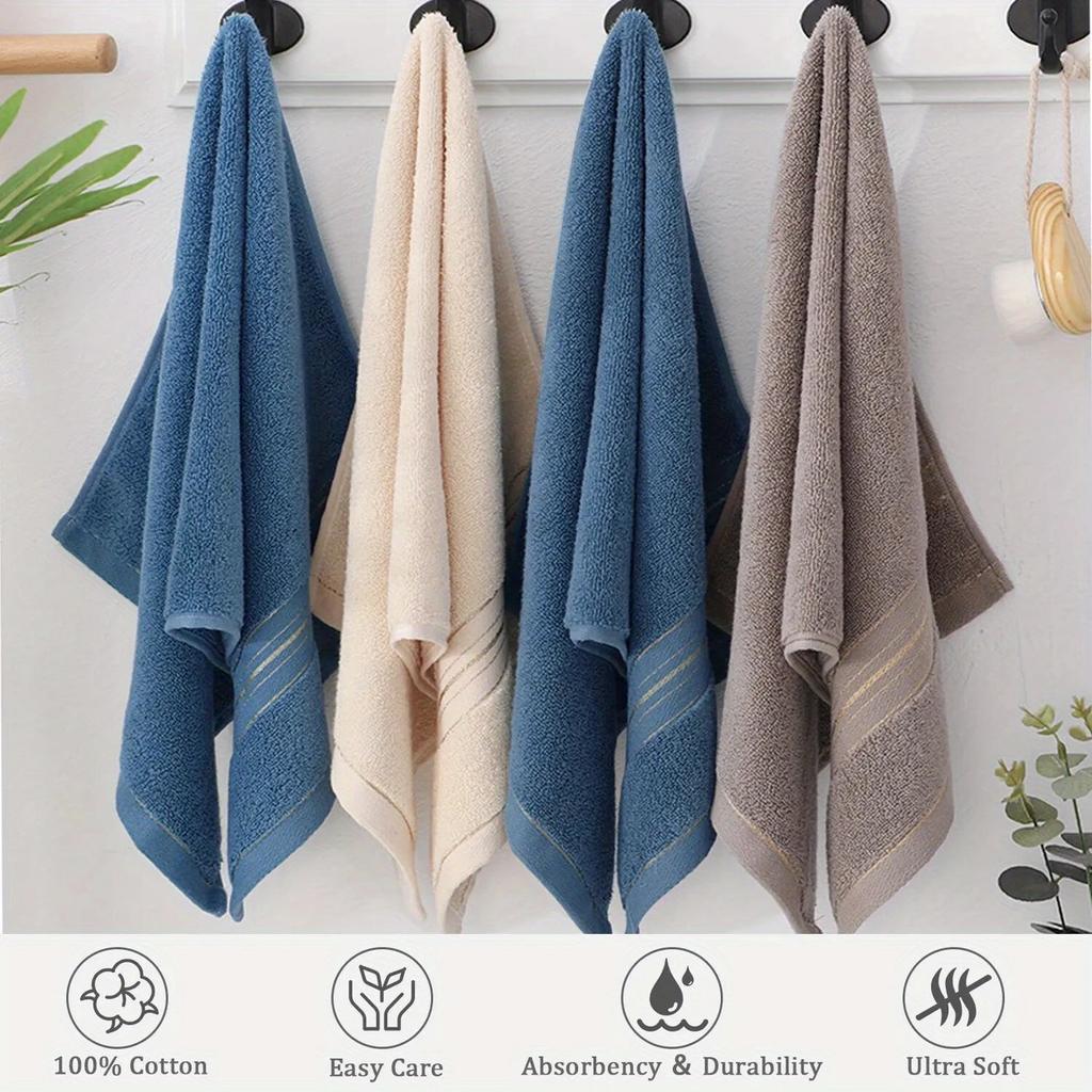 Cotton Thickened Absorbent Towel with Embroidery