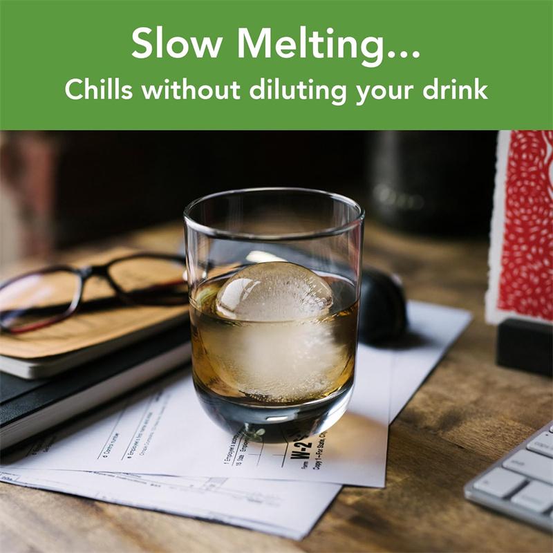 Silicone Sphere Ice Mold, Ice Hockey Mold, Whiskey Cocktails Drinks Partner Ice Cream Tool Diy Ball Mold