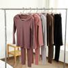 Little Bear Women's Solid Color Warm Underwear Set - Autumn/Winter Base Layer