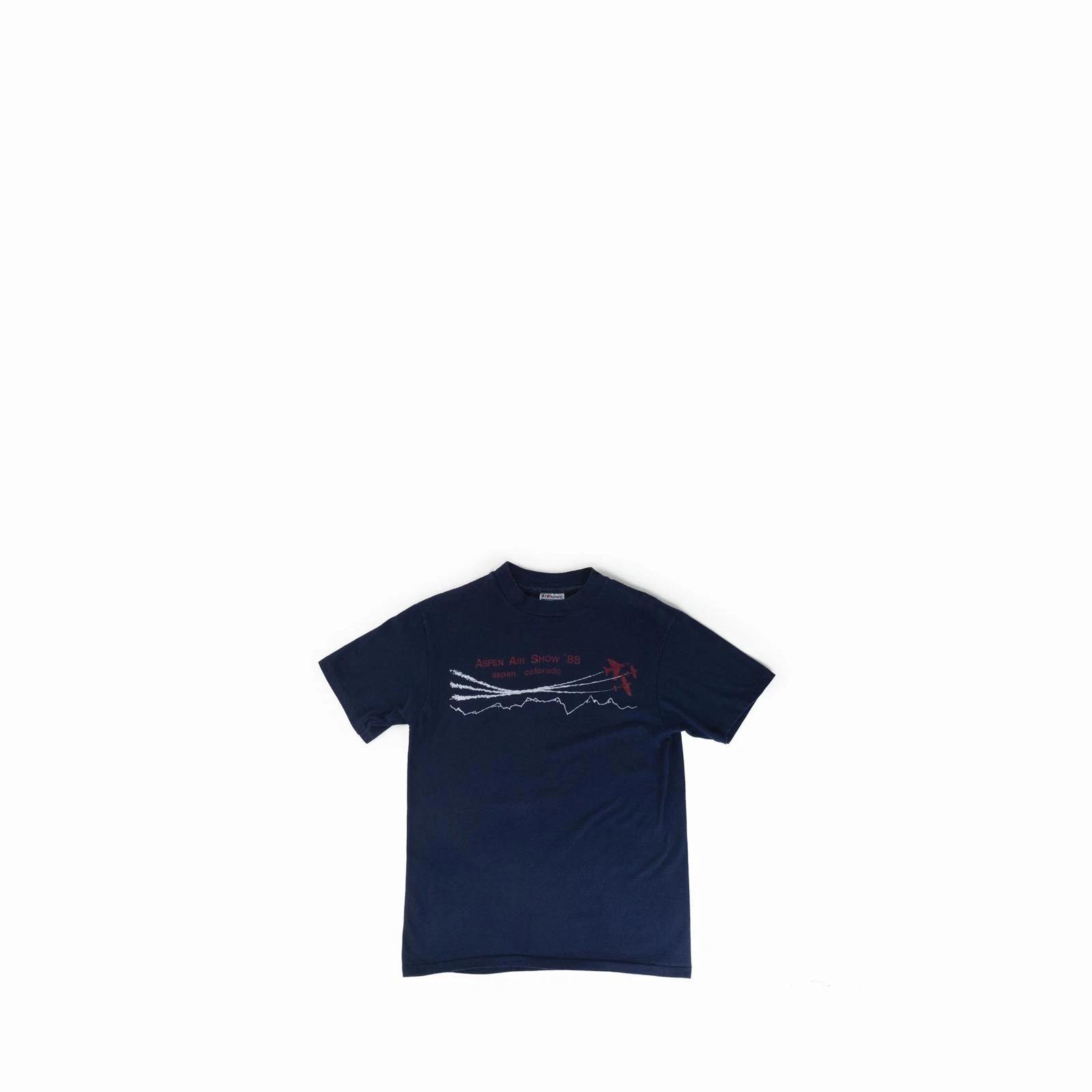 Vintage 1988 Aspen Colorado Air Plane Tee Shirt Vtg 80s 90s Hanes Graphic 1980s L