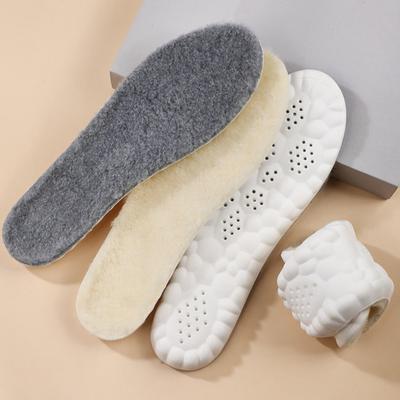 Yousheng Warm Wool Insoles Winter Fluffy Shoe Inserts Soft Breathable Replacement Inner Soles for Women Men Shoes Boots Slippers