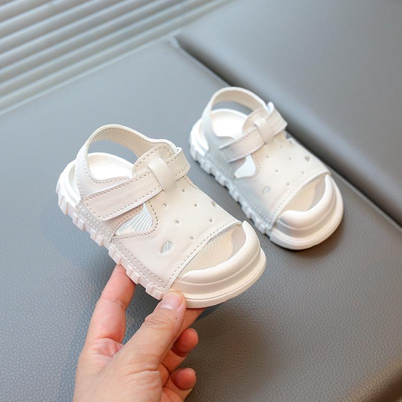 Kids' Versatile Velcro Sandals - Soft Sole Closed-Toe for Boys & Girls Spring/Summer 2025