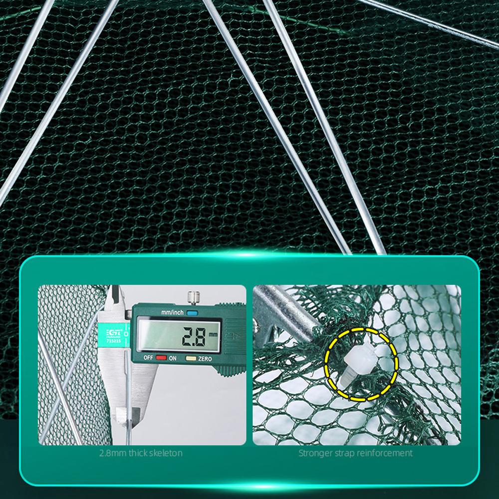 4-28 Holes Automatic Fishing Net Nylon Foldable Catch Fish Trap Nets For Fish Shrimp Minnows Crab Cast Mesh Fishing Network Tool