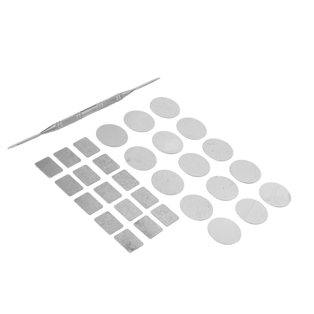 Metal Stickers Square Empty Palette Stickers Round Makeup Colorful Palette Sticker for Eyeshadow