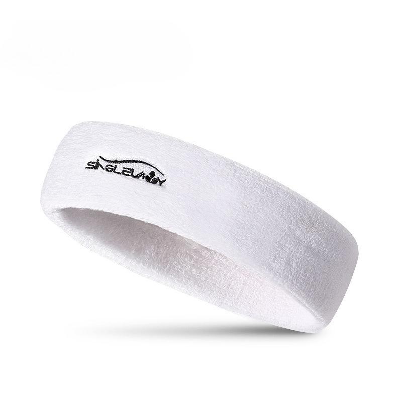 1pc Sports Headband Sweatband Anti-Sweat Headband Sweat-Absorbing Headband Basketball Running Yoga Fitness Outdoor белый