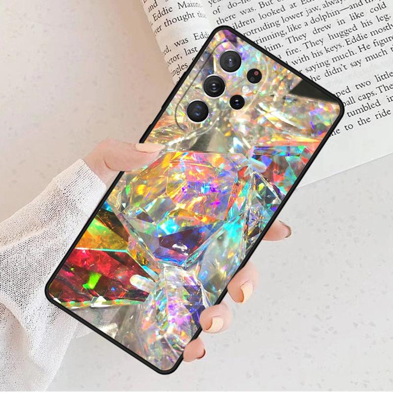 Rainbow Holographic Iridescence Phone Case For Samsung Galaxy S25 S23 S30 S8 S21 S20 FE S24 S22 Note 10 20 Plus lite Ultra