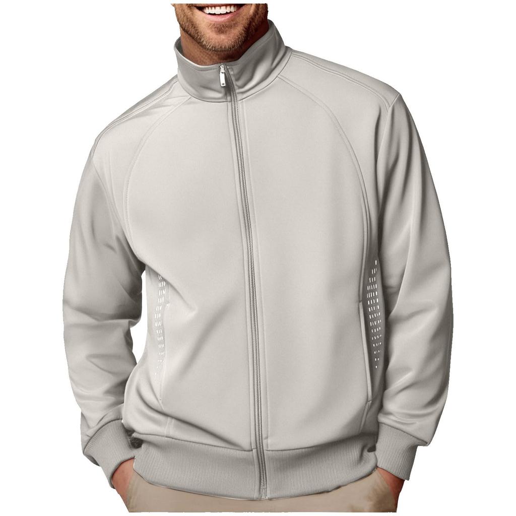 Men's  Leisure  American Style  Versatile  Zipper  Long Sleeves  Sports  Cardigan  Jacket