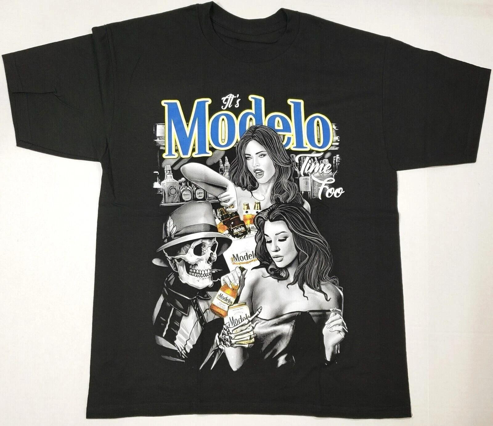 

MODELO Especial T-shirt Mexico Cerveza Mexican Beer Streetwear Tee New Men s and Women s Same Crew Neck Pure Cotton T-shirt 4XL