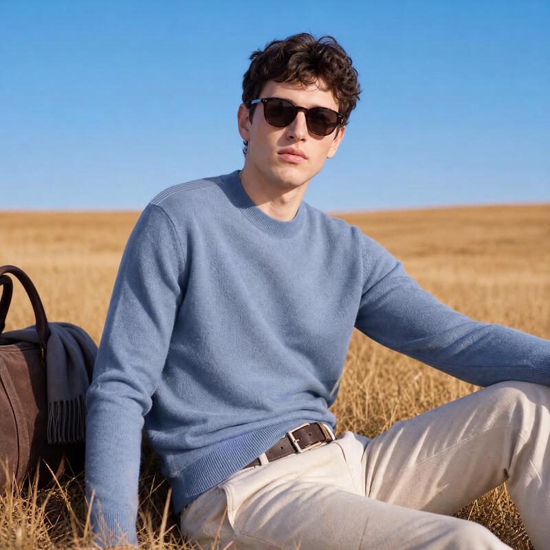 Antonio Luxury Yak Wool & Lambswool Crewneck Sweater