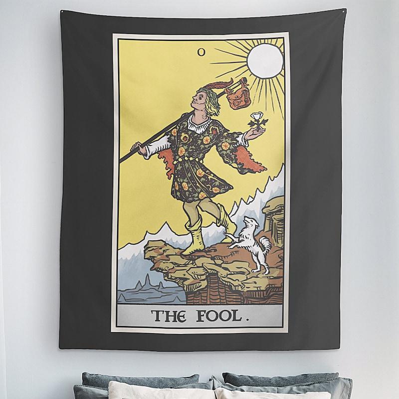 Tapestry of the Rebirth of the Fool Tarot Card 75x100