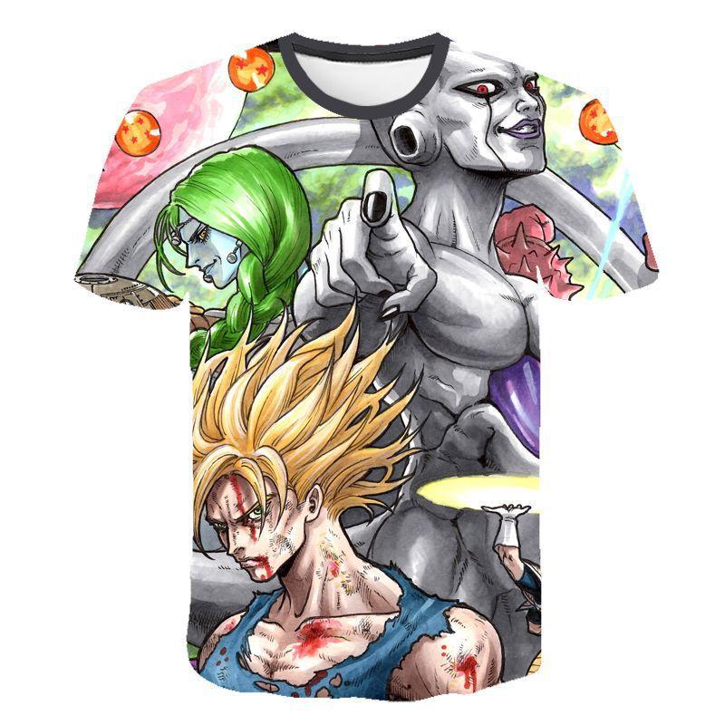 2026 Sommer Dragon Ball Retro Fitness T-shirt Herre Oversized 3D Printet Kortærmet Familie Unisex Børns Sports T-shirt