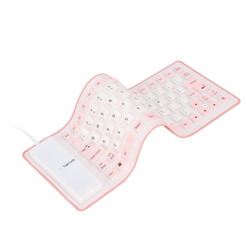 Clavier en silicone, conception entièrement scellée, léger, portable, silencieux, doux et confortable, filaire USB