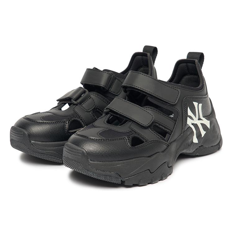 MLB Sandal Chunky Mask Casual Breathable River Trekking Shoes Unisex Black 3ASDCH123-50BKS