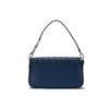 MICHAEL KORS Bradshaw Artificial Leather Baguette Bag, Shoulder Bag, Handbag Womens Dark Blue