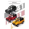 1/32 Scale Jeep Wrangler Rubicon Alloy Car Model Diecast Metal Toy Off Road Vehicles Sound Light Children Toy Trendy Display Ornament