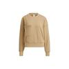 Originals Drei Streifen Große Tasche Patchwork Rundhals Pullover Sweatshirt Damen Sweatshirt Beige HC0304