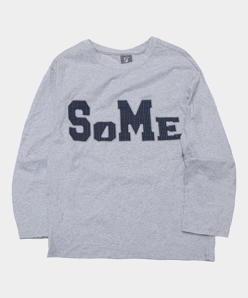 SOMEPLACE MAN Some Star Applique Point Oversized Long Sleeve T-Shirt _3 Colors