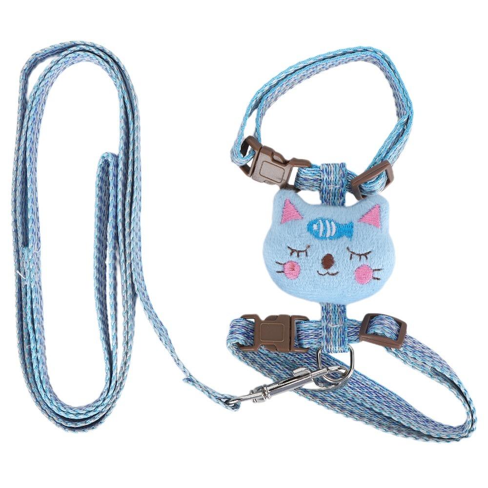 Escape-Proof Cat Harness with Leash Adjustable Pet Walking Harness Outdoor Use