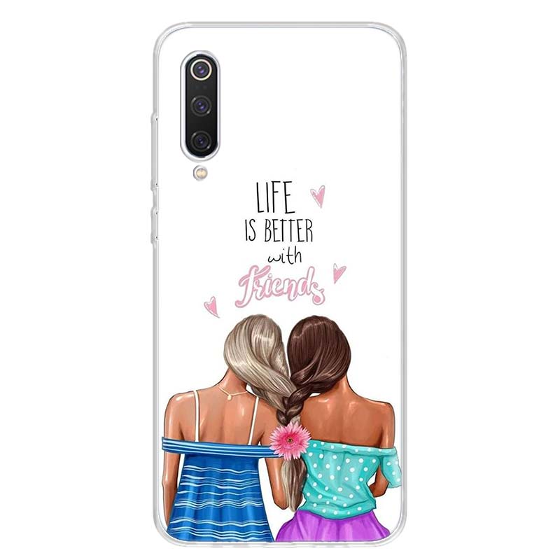 Best Friends BFF Matching Phone Case Cover for Xiaomi Redmi Note 15 14 13 12 11 Pro Plus 14S 12S 11S 11T 11E 10S 10 Customized F
