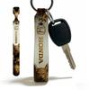 For HONDA ferocious beast Soft PU Leather Motorcycle Keychain Lightweight Key Holder For Scooter Racing LK6 