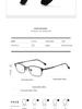 Ultra-lightweight Semi-Titanium Browline Square Eyeglass Frame for Business Fashion JP022
