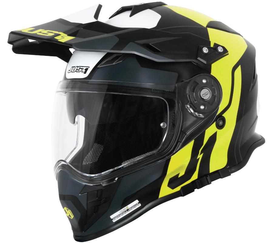 Casque Just1 J34 Pro Tour Jaune Fluo-Noir M