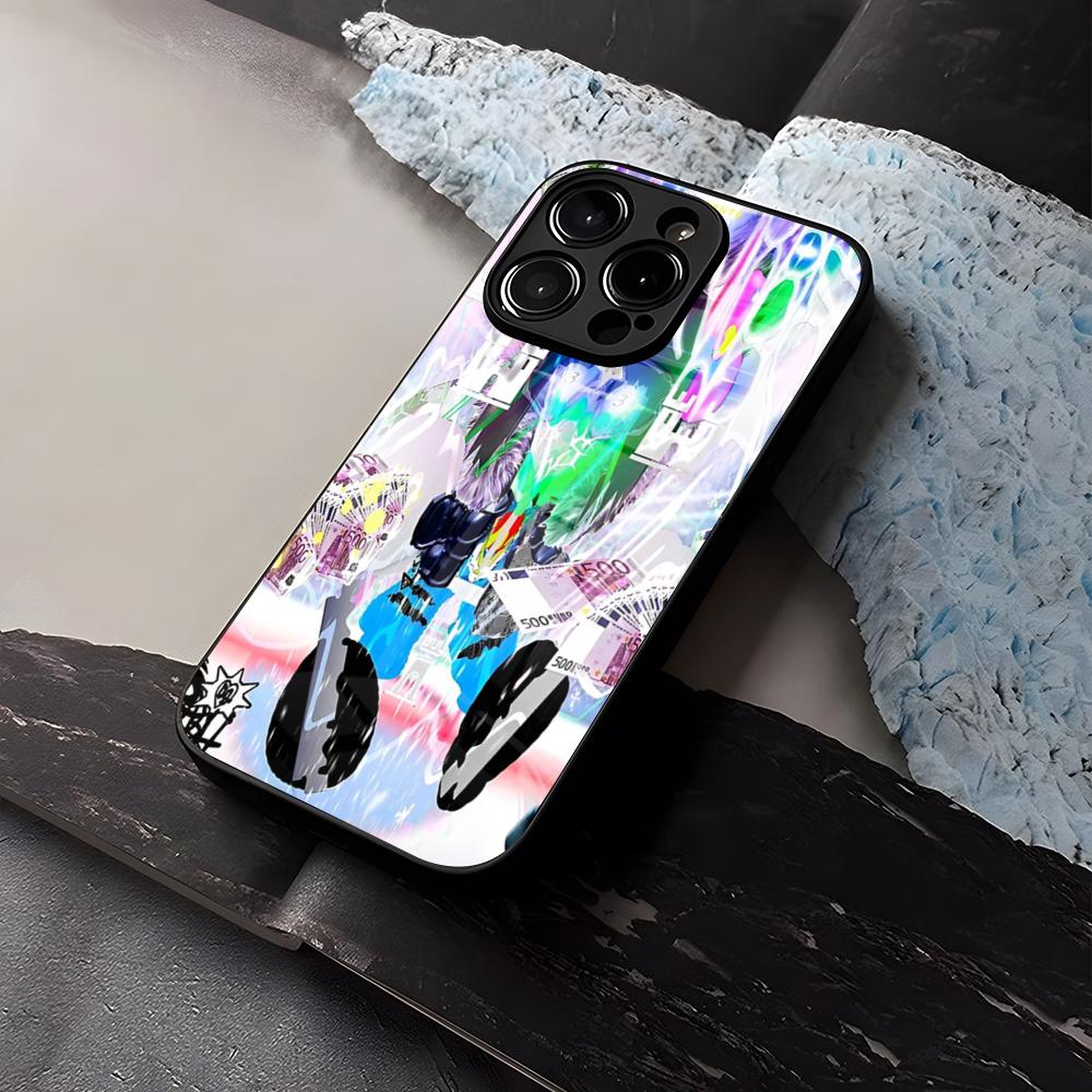 

Bladee 333 Drain Gang IceDancer Чехол для телефона Закаленное стекло Для IPhone 16 13 14 12 15 11 Pro Max Plus Mini X XR SE2020 Coque iPhone 13