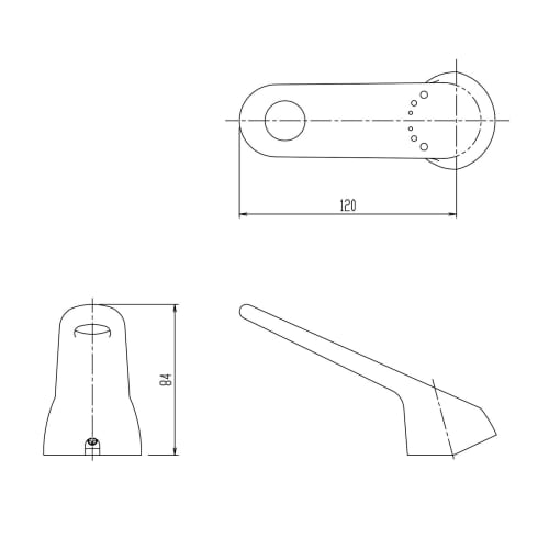 LIXIL INAX Single Lever Handle for Rootia Series Antibacterial Specification PK-A-1875