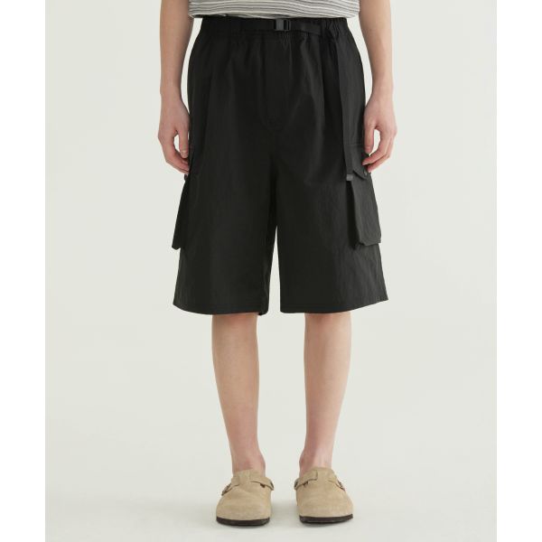 COVERNAT Comfortable Casual Minimalist Skin-Friendly Breathable Fashion Windproof Design Cargo Shorts Men shorts CO2602SO04BK