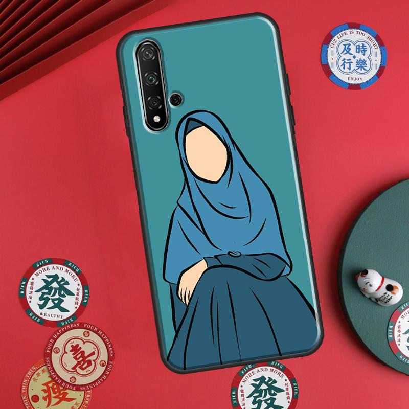 

Muslim Islamic Arabic Hijab Gril For Huawei P20 P40 P30 Lite P60 Pro Nova 12s 11i 12i 10 9 SE 5T Y91 Y90 Y60 Y70 Y72 Y61 Case Huawei Nova 3i