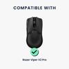 Kwmobile Mouse Grip Compatible with Razer Viper V2 Pro Grip Tape - Anti-Slip Pre-cut 0.5mm Thickness Black