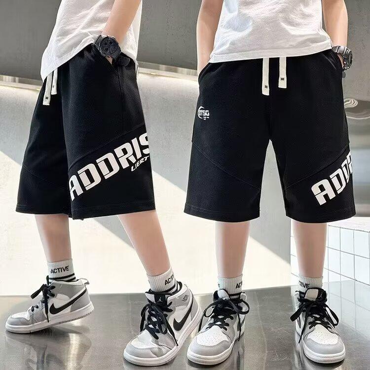 Boys' Summer Shorts 2025 New Style for Kids Boys Summer Thin Sports Mid-Length Pants Street Fashion