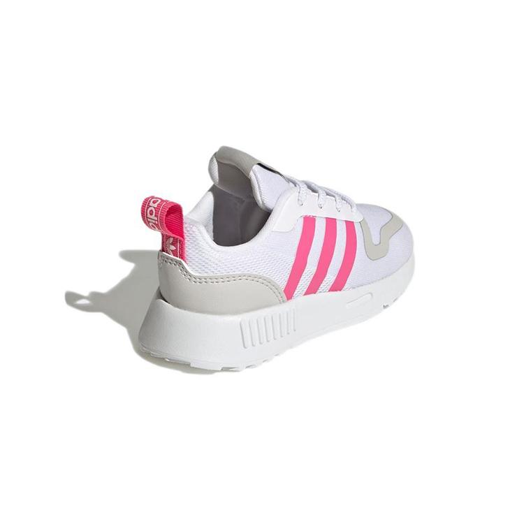 Adidas Originals Multi Abrasion Resistant Breathable Low top Casual Shoes White Gray Pink Infant And Toddler GX4261