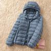 Women's Hooded Long Sleeve Puffer Jacket Loose Fit Casual Down Coat