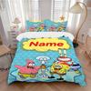 Set Biancheria da Letto SpongeBob SquarePants 3 Pezzi Copripiumone Regalo per Camera da Letto, Include Nessuna Imbottiturajt083