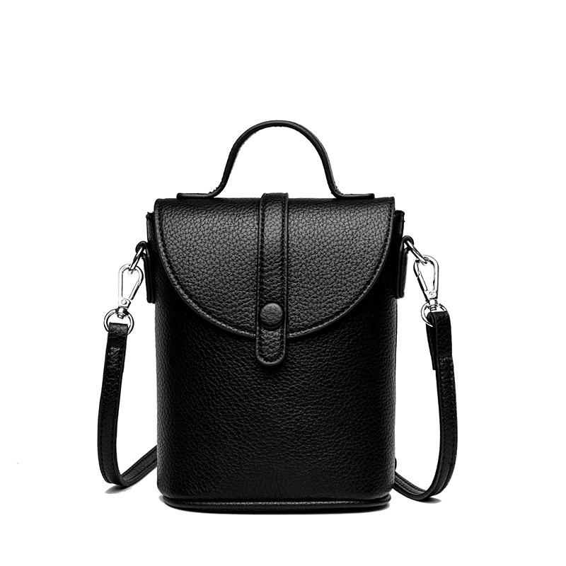 

Women s bag new mobile phone bag fashionable and lightweight portable shoulder messenger bag simple and casual чёрный