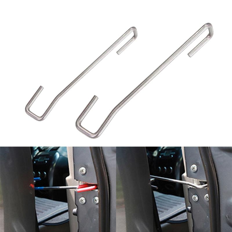 Car Window Tint Carbon Fiber Sticker Install Support Rod Hook Auto Door Aid Tool