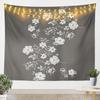Purple Rose Butterfly Lights Wall Tapestry 2D Flat Print Boho Decor Romantic Art Nature Symbol Home Interior Hanging