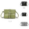 Shoulder Bag Crossbody Handbag Pu Leather Women Flap Chic Square Large Capacity